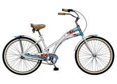 26" shimano nexus 3 speed beach cruiser bicycle